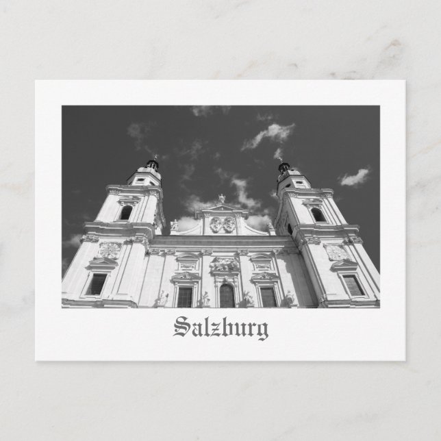 Salzburger Dom Postkarte (Vorderseite)