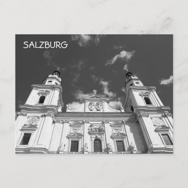 Salzburger Dom Postkarte (Vorderseite)