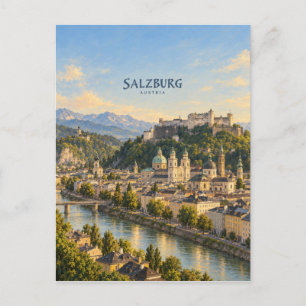 Salzburger malerische Reise Kunst Postkarte