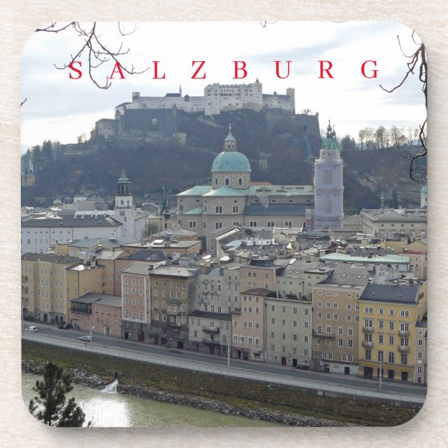 Salzburger Panoramablick Untersetzer (Vorderseite)