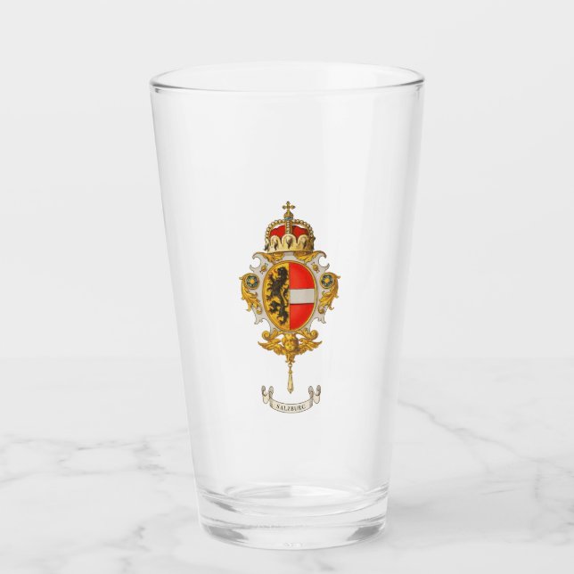 Salzburger Wappen Glass Cup Glas (Vorderseite)