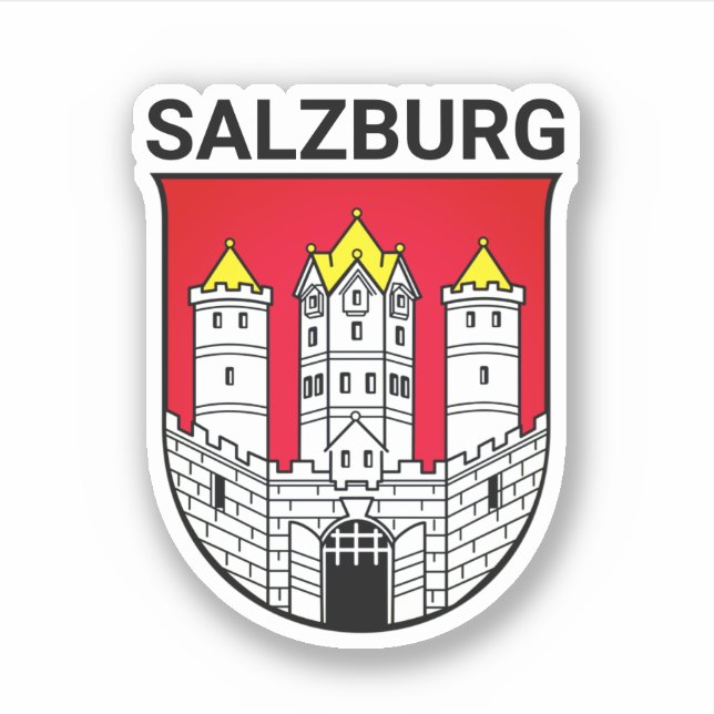 Salzburger Wappen - ÖSTERREICH Aufkleber (Vorderseite)