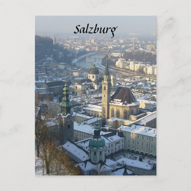 Salzburger Winter Postkarte (Vorderseite)