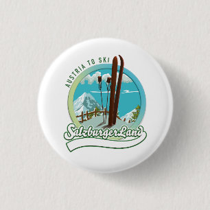 Salzburgerland Österreich Skifahren Button