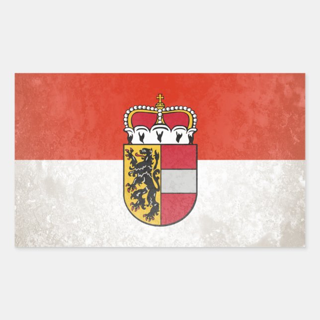 Salzburgerland Rechteckiger Aufkleber (Vorderseite)