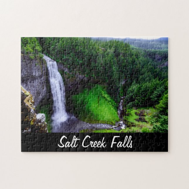 Salzcreek Falls Landschaftlich Puzzle (Horizontal)