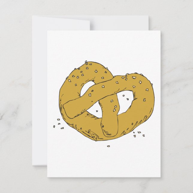 salzhaltiges heißes Brezel (Vorderseite)