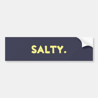 "Salzig." Aufkleber Autoaufkleber