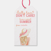 Salzige Haare sind egal Sommer-Geschenk-Anhänger