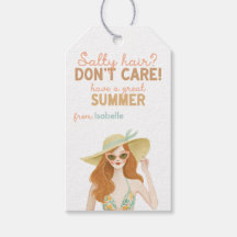 Salzige Haare sind egal Strohhut Sommer Geschenkka