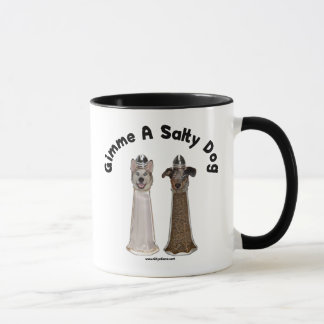 Salzige Hundesalz-und -pfeffer-Hunde Tasse