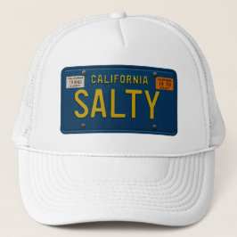 Salzige Retro 1969 California Nummernschild-Grafik Truckerkappe