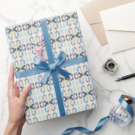 Salzige Wasserfarbe Pastellfarben auf Wolkenweiß Geschenkpapier