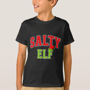 Salziger Elf Weihnachten Familie Passende Gruppe X T-Shirt