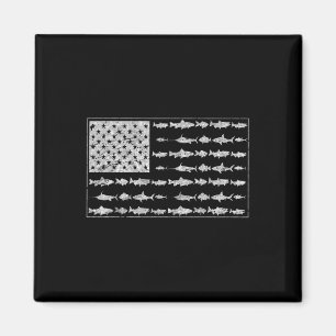 Salziger Papa-Geschenk Salzwasserfischen Amerikani Magnet