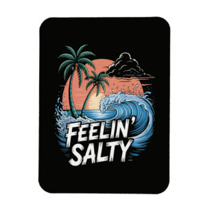 Salziges Gefühl Strand Sommerurlaub 70er Magnet