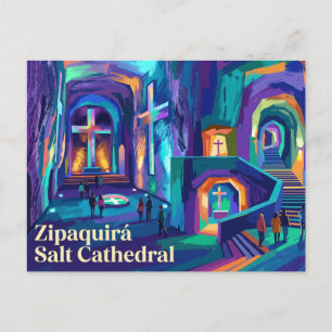 Salzkathedrale von Zipaquirá Kolumbien Postkarte