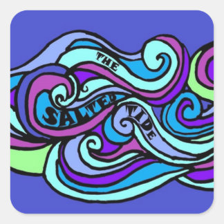 Salzkleber Quadratischer Aufkleber