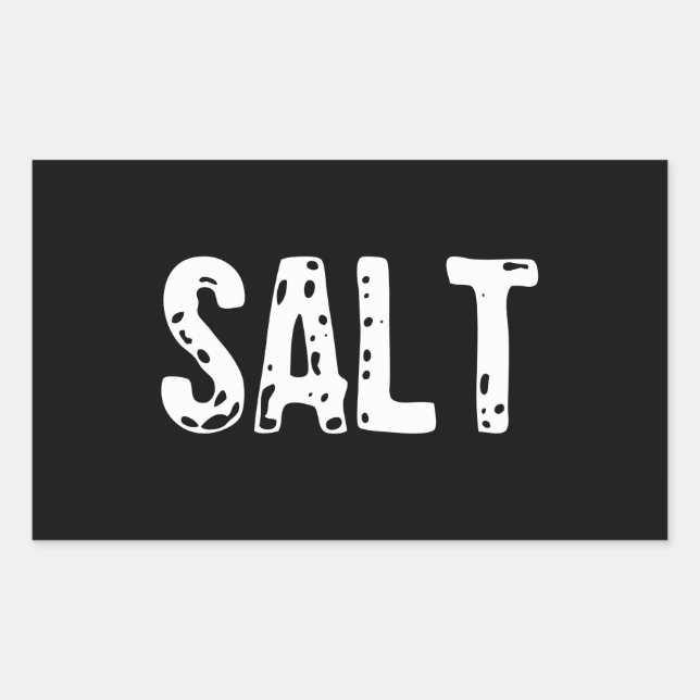 Salzkostüm - Salz und Pfefferkostüm Rechteckiger Aufkleber (Vorderseite)