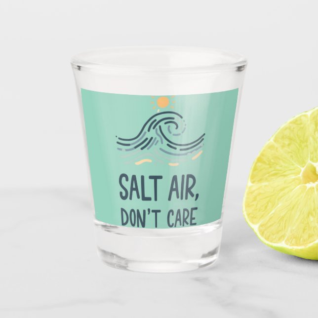 Salzluft ist egal schnapsglas (Vorderseite)