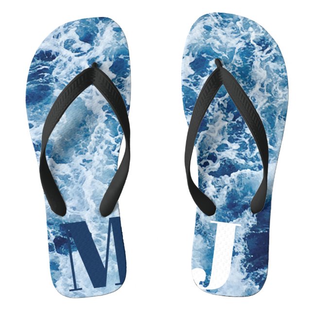 Salzsee und Liebe Flip Flops (Fußbett)