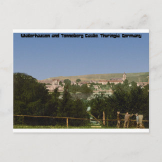 Salzungen mit Schloss, aus Seeberg, Thüringen Postkarte