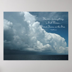 Salzwasser Cur Ozeanplakat Poster