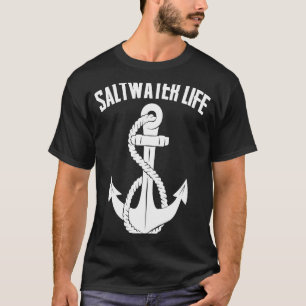 Salzwasser-Lebens-Kreuzfahrt-Anker-Ozean-Angeln-Bo T-Shirt