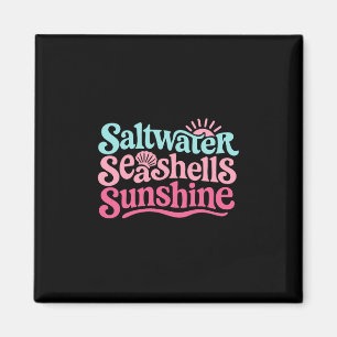Salzwasser Muscheln Sonnenschein Hawaii Strand Som Magnet