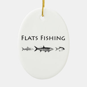 Salzwasser-Plattfisch-Spezies Keramik Ornament