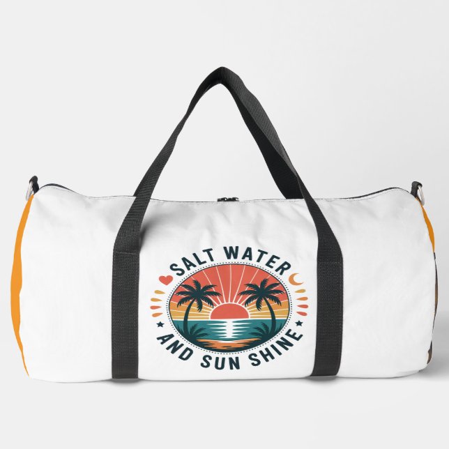 Salzwasser Sonnenschein Palmen Duffle Bag (Vorderseite)