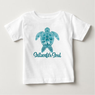 Salzwasser Soul Tropische Meeresschildkröte mit Pa Baby T-shirt