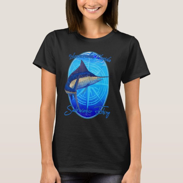Salzwasserfischerei Islamorada, Florida Offshore F T-Shirt (Vorderseite)