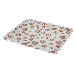 Salzweiche Wasserfarben Prätzelmuster Schneidebrett