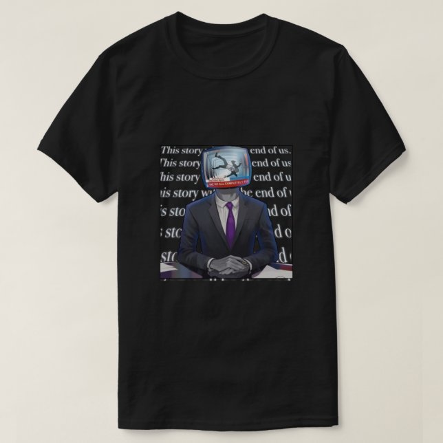 Sam &amp; Max X Pulp Fiktion (schwarz) essenziell T-Shirt (Design vorne)