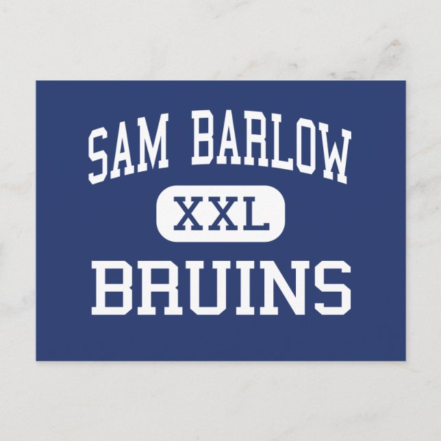 Sam Barlow - Bruins - High School - Gresham Oregon Postkarte (Vorderseite)