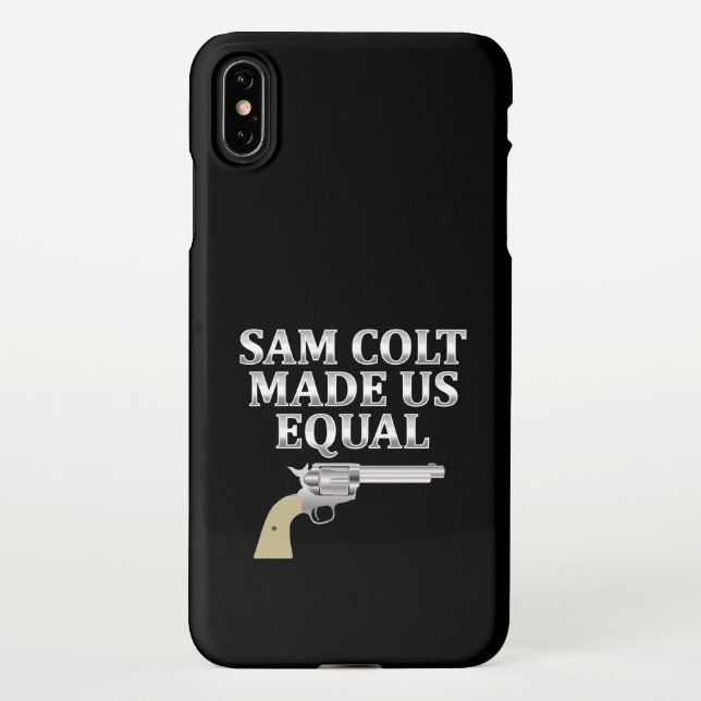 Sam Colt hat uns gleich gemacht iPhone Hülle (Rückseite)