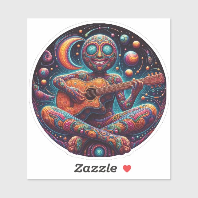 SAM Cosmic Circle Custom Cut Vinyl Sticker (Blatt)