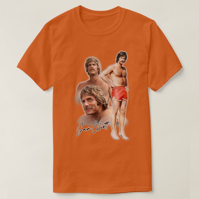 Sam Elliott Retro Fan Design T-Shirt (Design vorne)