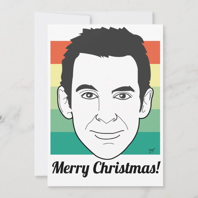Sam Harris Merry Christmas Feiertagskarte (Vorderseite)