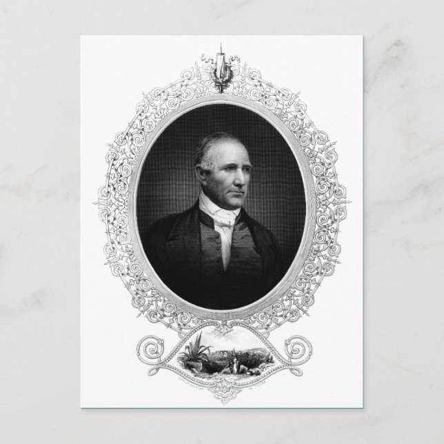 Sam Houston Postkarte (Vorderseite)