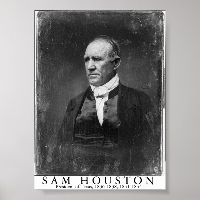 Sam Houston, President of Texas Poster (Vorne)