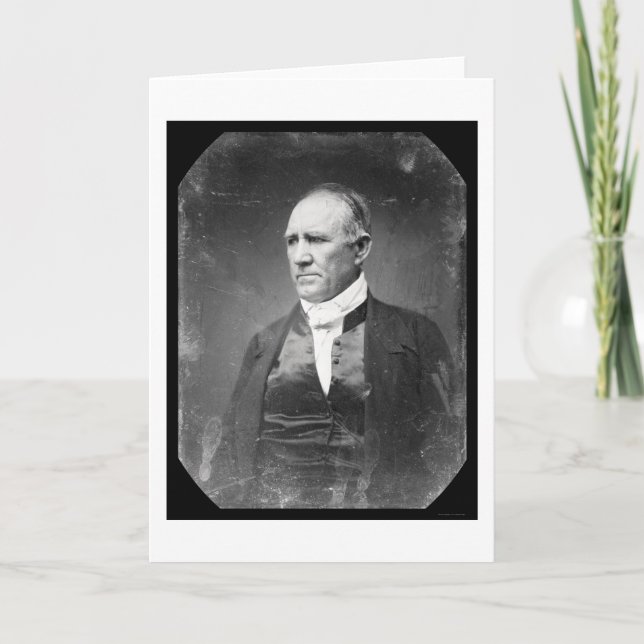 Sam Houston Texas Daguerreotype 1841 Karte (Vorderseite)