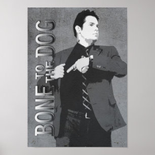 Sam in Action Bone to Dog Poster