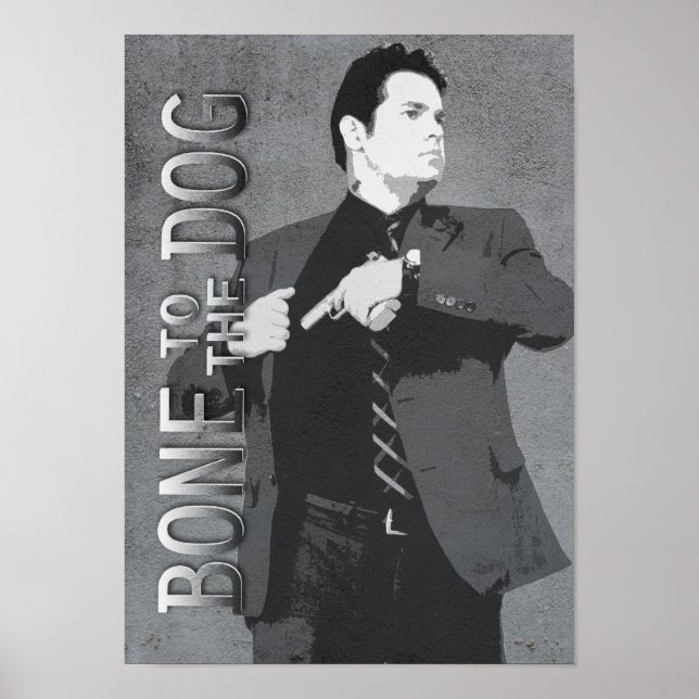 Sam in Action Bone to Dog Poster (Vorne)