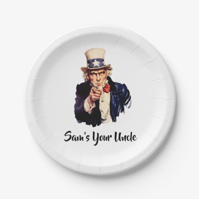 Sam ist dein Onkel Pappteller (Vorderseite)
