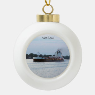 Sam Laud Ball oder Schneeflocken Keramik Kugel-Ornament