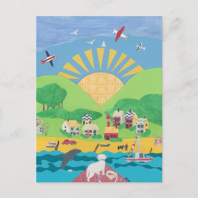 Sam on the Boat Postkarte (Vorderseite)