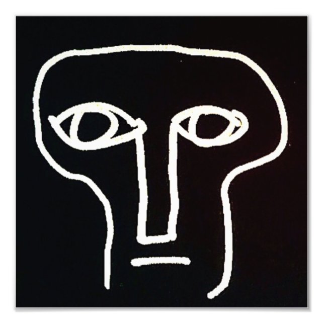 "Sam" Schwarz-Weiß-Print Fotodruck (Vorne)