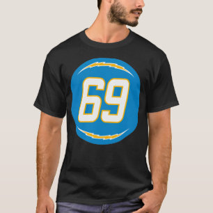 Sam Tevi Nummer 69 Jersey Los Angeles Chargers Ins T-Shirt